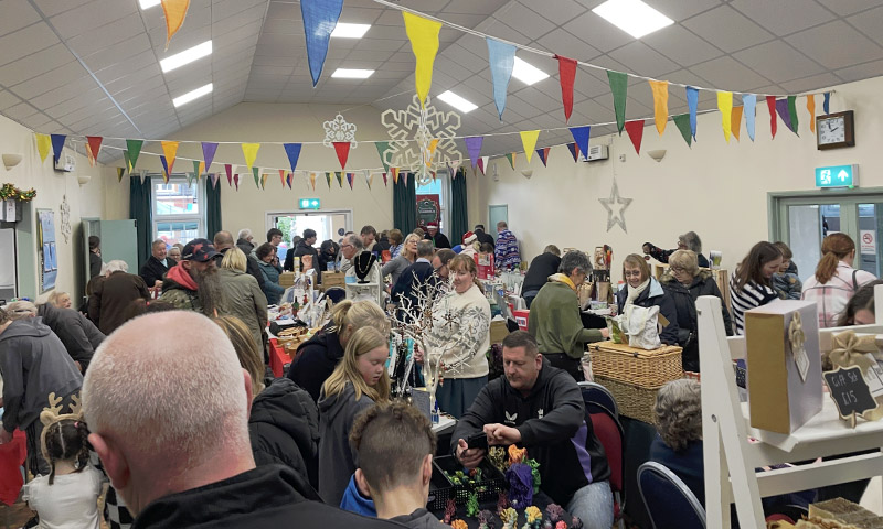 Christmas Fair 2025 13 Indoor Craft Market North Wootton Village Market Village Hall Kings Lynn Norfolk Craft Fair Real Christmas Tree Sale